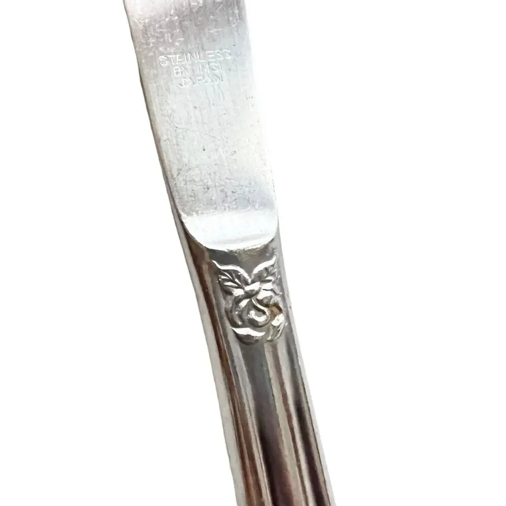 Set 2 Vintage MSI Japan Versailles Dinner Knives Glossy